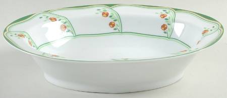 Lotus 9" Oval Vegetable Bowl