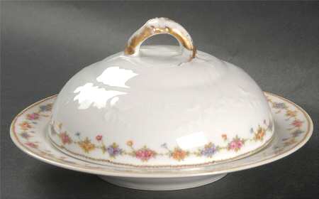 Louvre Round Covered Butter by Haviland