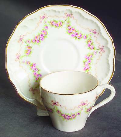 Louise Flat Demitasse Cup & Saucer Set