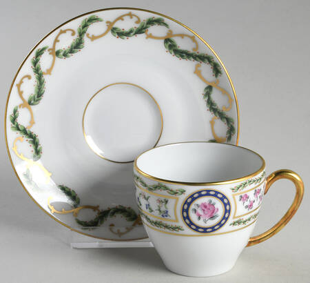 Louveciennes Flat Demitasse Cup & Saucer Set