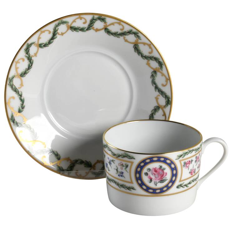 Louveciennes Flat Cup & Saucer Set