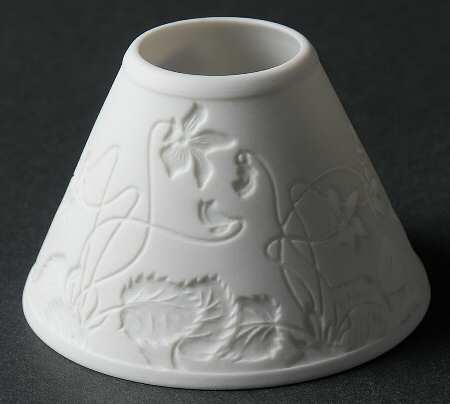 Louveciennes Lithophane Candle Votive Globe