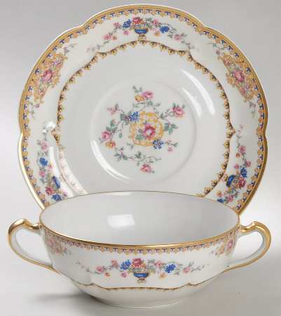 Lugano Flat Cream Soup Bowl & Saucer Set