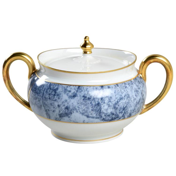 Marbre Bleu Sugar Bowl & Lid