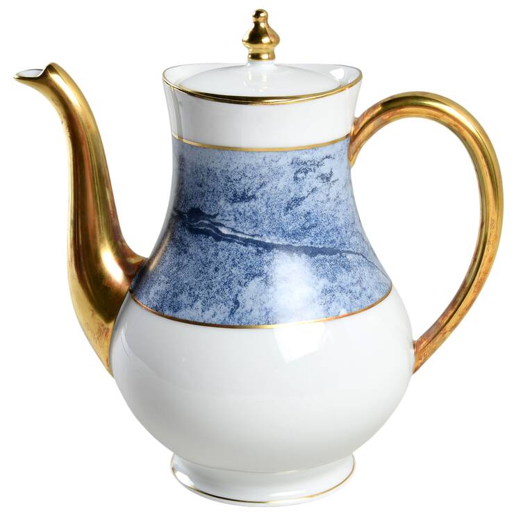 Marbre Bleu Coffee Pot & Lid