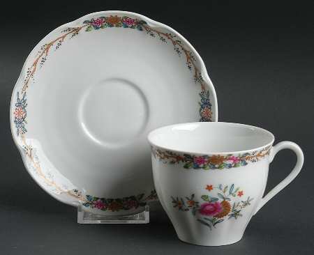 Madeleine Flat Cup & Saucer Set