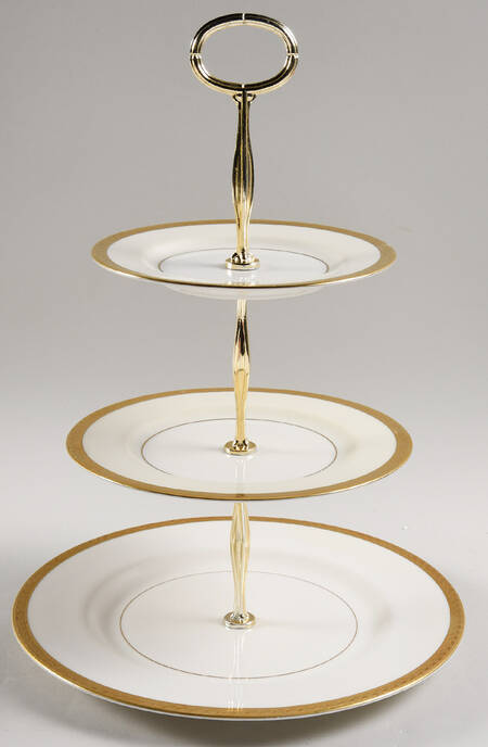 Madison (New York) 13 7/8"-14 1/4" 3-Tiered Serving Tray(DP,SP,BB) HC