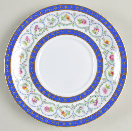 Malmaison (Newer, Blue Bands) Underplate for Round Gravy Boat