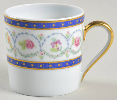 Malmaison (Newer, Blue Bands) Flat Demitasse Cup