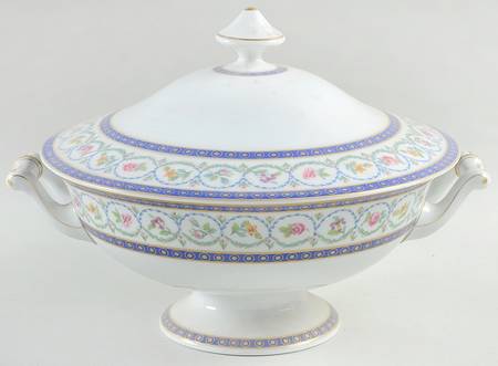 Malmaison (Newer, Blue Bands) Tureen &  Lid