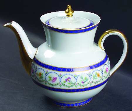 Malmaison (Newer, Blue Bands) Teapot & Lid