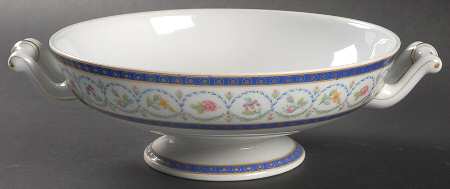Malmaison (Newer, Blue Bands) Round Vegetable No Lid