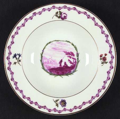 Malmaison (Older, Purple Scene) Rim Soup Bowl