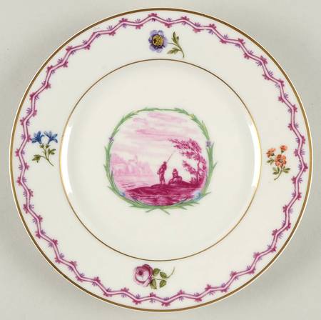 Malmaison (Older, Purple Scene) Salad Plate