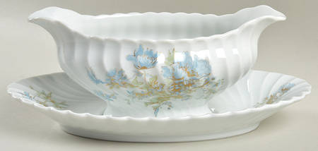 Margaux Gravy Boat & Underplate by Haviland