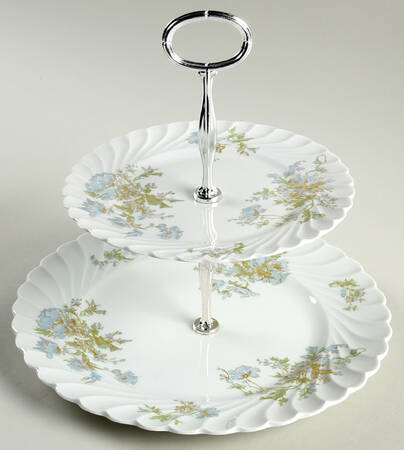 Margaux 6 5/8"-10"  2 Tiered Serving Tray (Dp, Sp) HC
