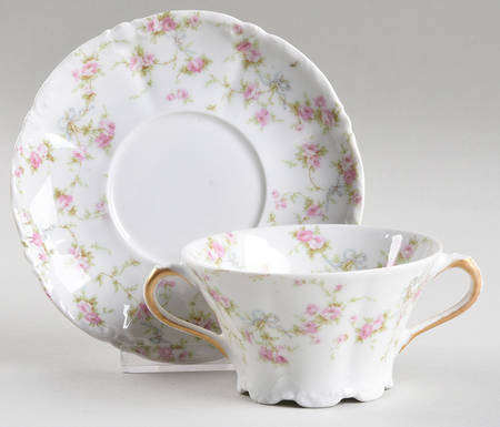 Marie (Scattered Flowers) Bouillon Cup & Saucer