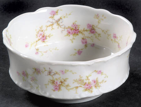 Marie (Scattered Flowers) Cranberry Bowl