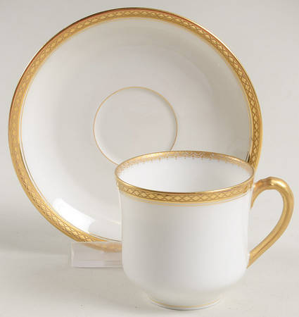 Marquis  Flat Demitasse Cup & Saucer Set