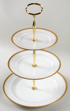 Marquis  13 7/8"-14 1/4" 3-Tiered Serving Tray(DP,SP,BB) HC