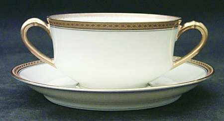 Marquis  Flat Bouillon Cup & Saucer