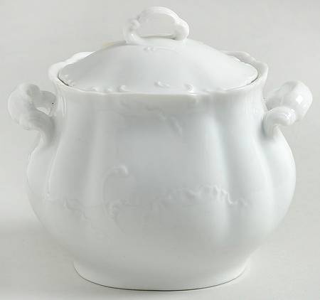 Marseille (All White) Sugar Bowl & Lid