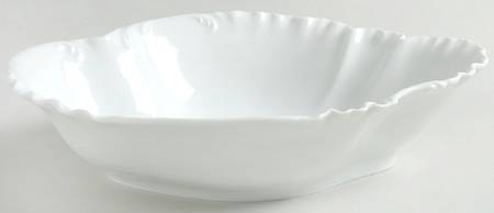 Marseille (All White) 9" Oval Vegetable Bowl
