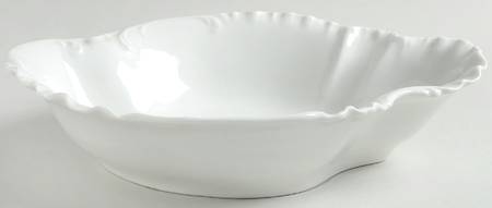 Marseille (All White) 11" Oval Vegetable Bowl