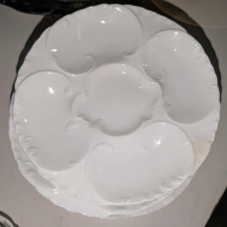 Marseille (All White) Oyster Plate