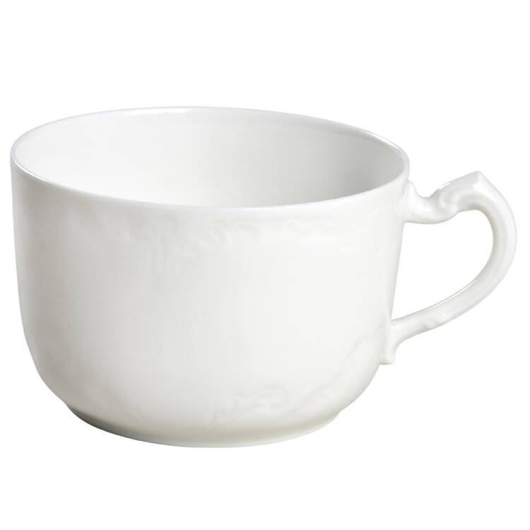 Marseille (All White) Flat Cup by Haviland