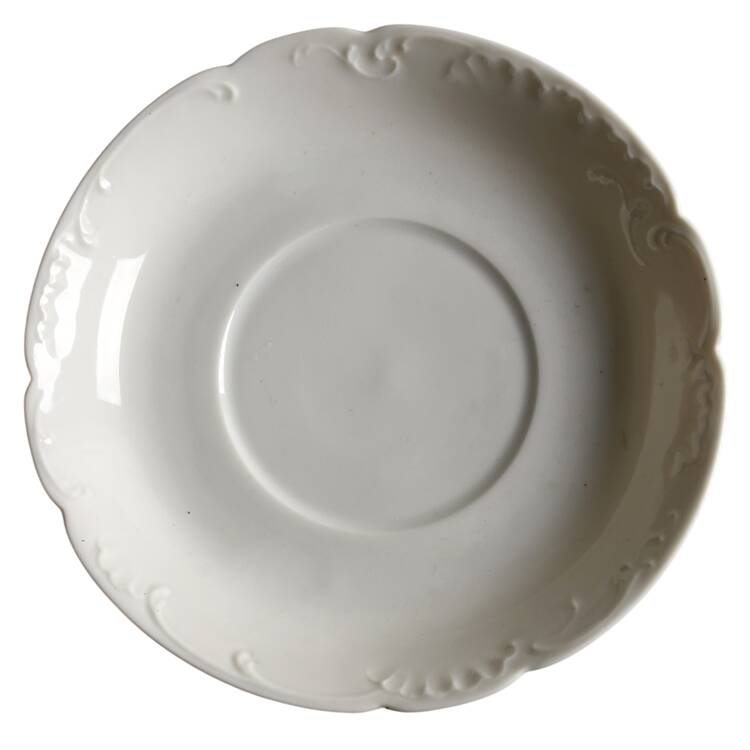 Marseille (All White) Saucer for Flat Cup