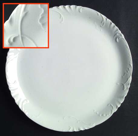 Marseille (All White) 13" Chop Plate (Round Platter)