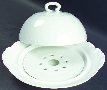 Marseille (All White) Round Covered Butter