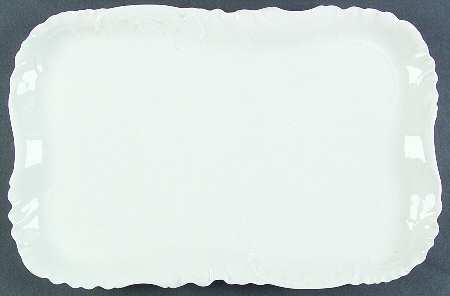 Marseille (All White) 18" Rectangular Serving Platter by Haviland