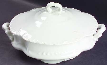 Marseille (All White) Round Covered Vegetable