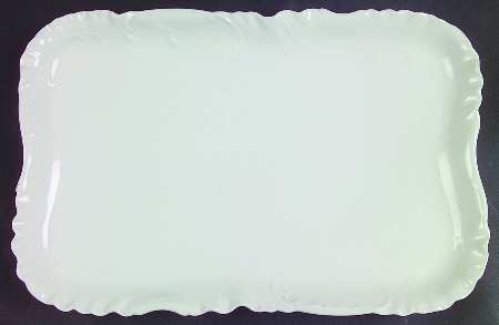 Marseille (All White) 12" Rectangular Serving Platter