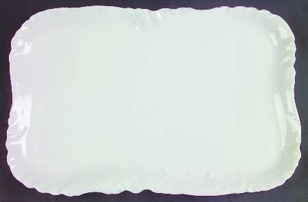 Marseille (All White) 14" Rectangular Serving Platter by Haviland