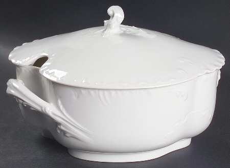 Marseille (All White) Oval Tureen & Lid