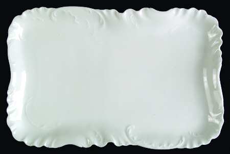 Marseille (All White) 10" Rectangular Serving Platter