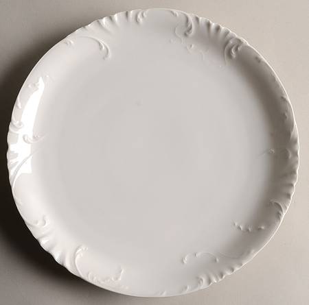 Marseille (All White) 11" Chop Plate (Round Platter)