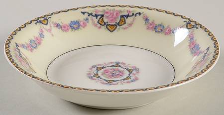 Marseille (Floral, Cream Rim) Fruit/Dessert (Sauce) Bowl