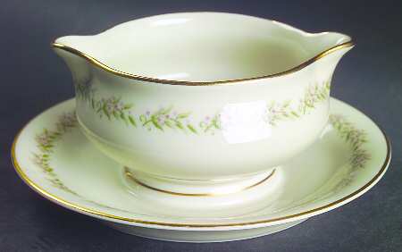 Mayflower (France) Gravy Boat with Attached Underplate