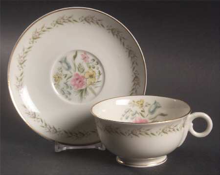 Mayflower (France) Footed Cup & Saucer Set
