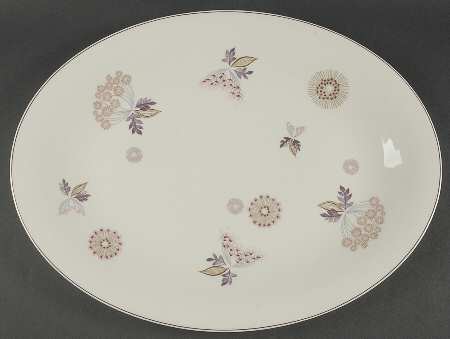 Meadow Lace 16" Oval Serving Platter