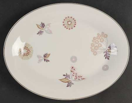 Meadow Lace 11" Oval Serving Platter