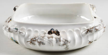 Meadow Visitors (Blank 413) Square Vegetable No Lid