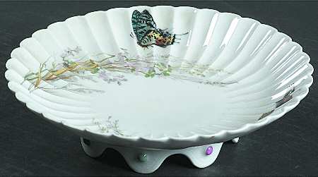 Meadow Visitors (Blank 413) Round Compote (Height X Width)