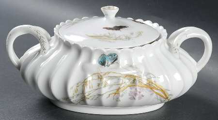 Meadow Visitors (Blank 413) Sugar Bowl & Lid