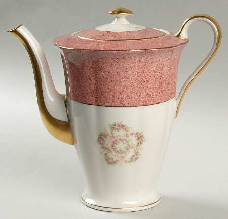 Mezzatint Red Pink Coffee Pot & Lid