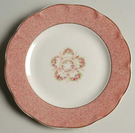 Mezzatint Red Pink Bread & Butter Plate